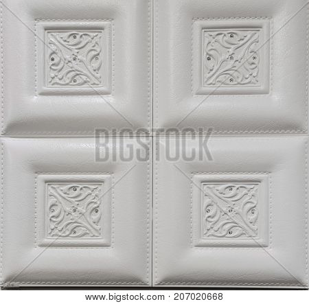 nice closeup view of grayish decorative wall tiles background