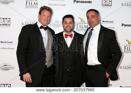 LOS ANGELES - SEP 30:  Charlie Jones, Ron Truppa, Carl Cafaro at the Catalina Film Festival - September 30 2017 at the Casino on Catalina Island on September 30, 2017 in Avalon, CA