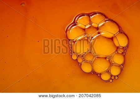 Colorful Water Bubles On Water As Background