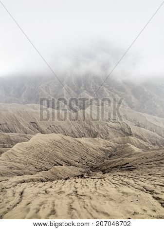 Scenery around Bromo Tengger Semeru National Park in Java a island of Indonesia