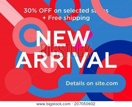 Sale web banners template for special offers advertisement. Trendy colors in a modern material design style. New arrivals and final saleconcept for internet stores promo. New arrivals web baners.
