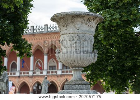 Piazza Prato della Valle in Padua Italy.