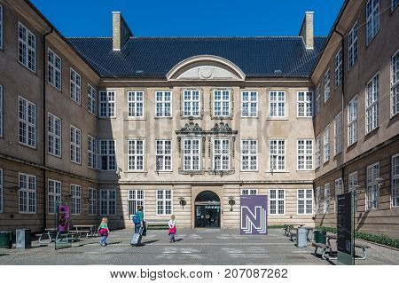 Copenhagen Denmark - september 3 2017: The National Museum of Denmark in Copenhagen is Denmark's largest museum of cultural history. It contains exhibits from around the world from Greenland to South America.