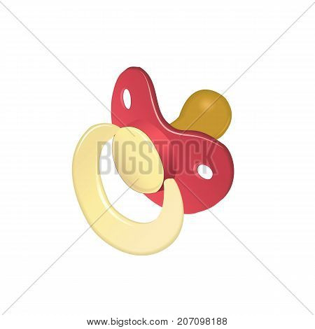 Vector illustration of the nipple for baby on white