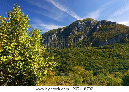 Alpine landscape in Cernei Mountains, Romania, Europe