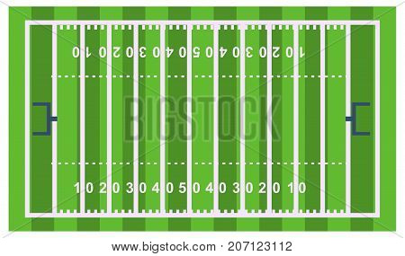 Football soccer field player trophy competition web game team score win play flat design sport vector illustration. Referee championship stadium tournament symbols.