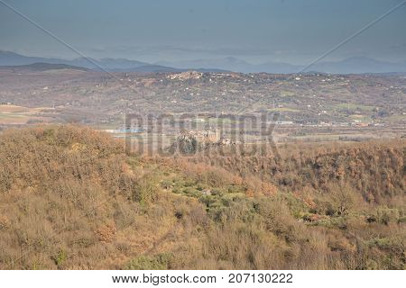 Bomarzo Lazio Italy 26 March 2017. Details of the entire country of Bomarzo from the alleys to the churches and the animals of the place
