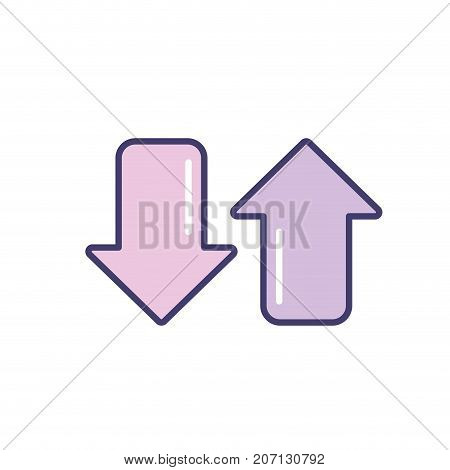 arrows to loading digital data connection vector illustration