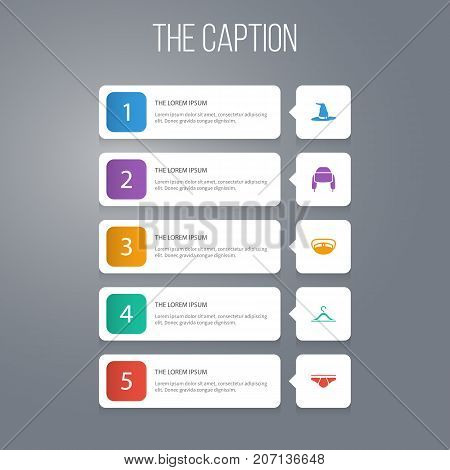 Icon Dress Set Of Captain, Wizard, Pompom And Other Vector Objects