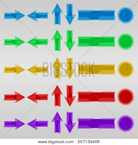 Game buttons and cursors in transparent style
