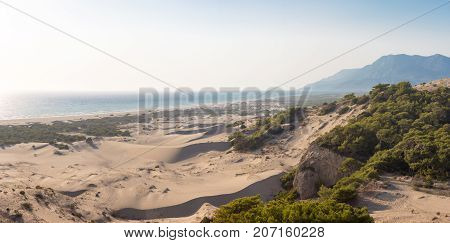 Sandy Barkhans And Sea Views. Patara Beach