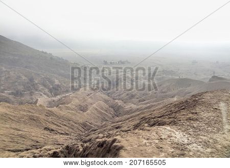 Scenery around Bromo Tengger Semeru National Park in Java a island of Indonesia