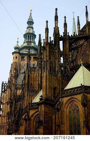 View Of Famous Cathedral St.vita, Prague, Czech Republic