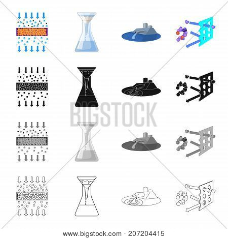 Filler, filter, system and other  icon in cartoon style.Tools, machinery, means, icons in set collection