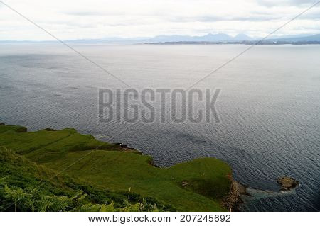Landscape views of the Isle of Skye in Scotland, UK