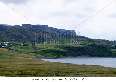 Landscape views of the Isle of Skye in Scotland, UK