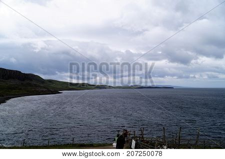 Landscape views of the Isle of Skye in Scotland, UK