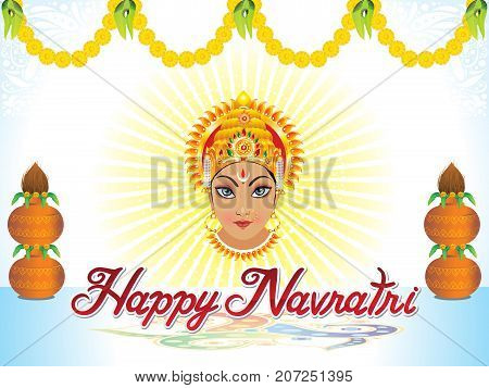 abstract artistic creative navratri background vector illustration