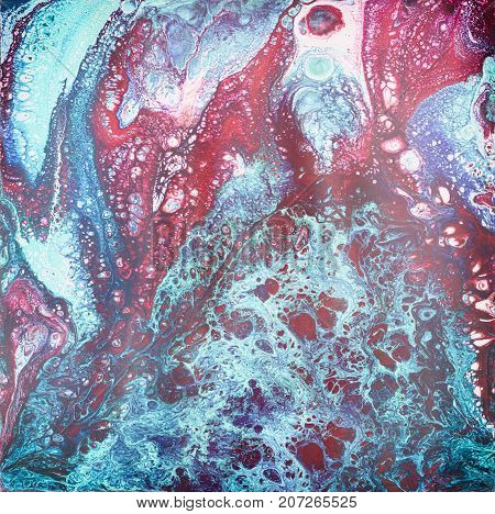Liguid watercolor and ink abstract colored painting. Wet panted illustration, abstract background, pattern and wallpaper
