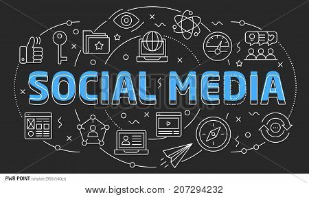 Power Lines Slides Point template Lines template illustration