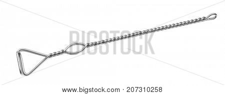 Instrument for speech therapist on white background