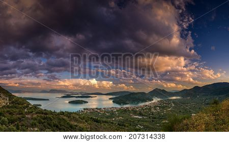Sunset  in Lefkas island Greece