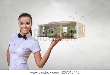 Design for your dream house. Mixed media