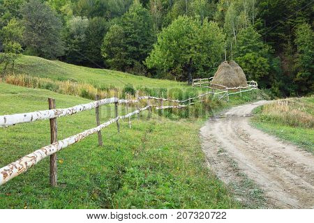 Autumn landscape in Cernei Mountains, Carpathians Range, Romania, Europe