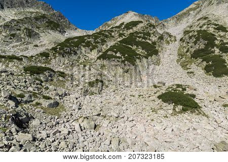 Landscape with Left Kralev Dvor pass, Pirin Mountain, Bulgaria