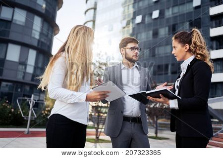 Overworked stressful businessperson too busy at work