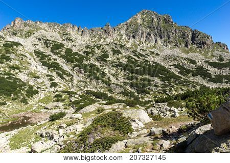 Landscape with Left Kralev Dvor pass, Pirin Mountain, Bulgaria