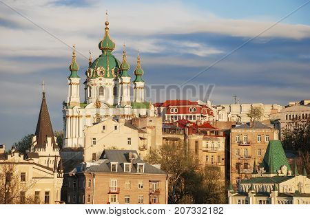 Church of St. Andrew in  the city of Kiev.Ukraina