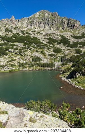 Landscape with Dzhangal peak and Samodivski lakes, Pirin Mountain, Bulgaria