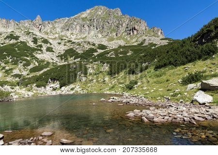 Landscape with Dzhangal peak and Samodivski lakes, Pirin Mountain, Bulgaria