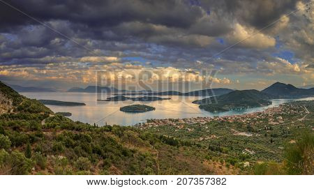 Sunset  in Lefkas island Greece