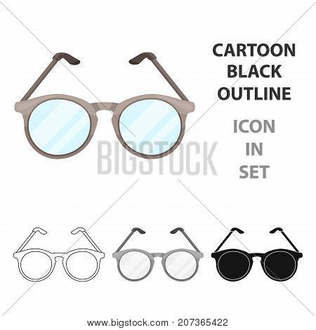 Glasses for sight.Old age single icon in cartoon style vector symbol stock illustration .