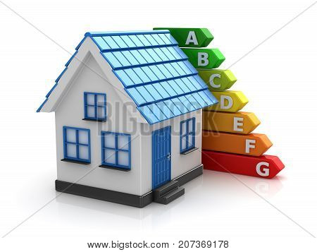 Energy Efficiency Concept With Home