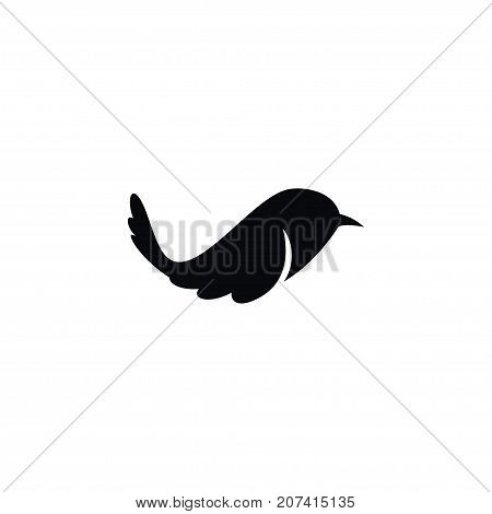 Martlet Vector Element Can Be Used For Martlet, Swallow, Bird Design Concept.  Isolated Swallow Icon.