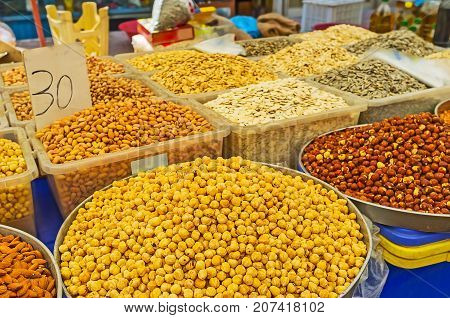 The Nuts And Seeds In Antalya Market