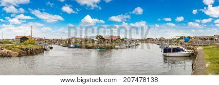 Oyster Village In Arcachon Bay France In A Beautiful Summer Day