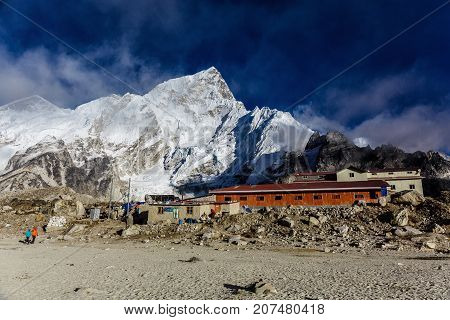City in the Himalayas at a height of 5164