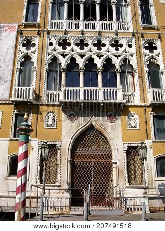 Italy Venice the main entrance to the old temple