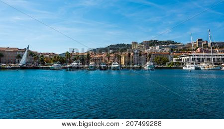 Smal porto in the Ajaccio city Corsica