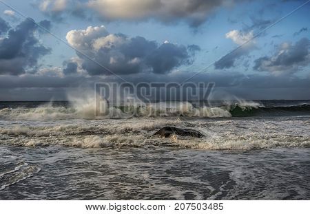 Cold Beach. Took this shot at the Stor Sandnes Beach one cold and windy day