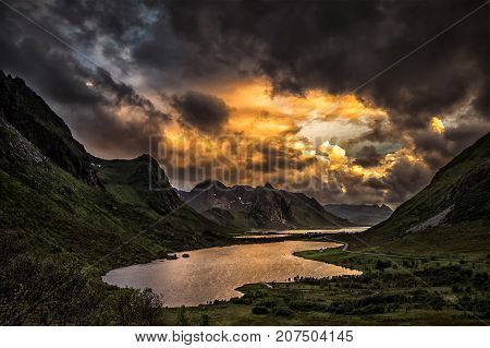 Vareidet in Flakstad island, , Lofoten islands