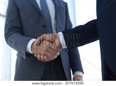 Effective negotiation with client. Business concept photo.