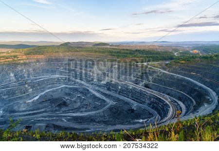 Western Quarry Vysokogorsky Gok In Kachkanar. Sverdlovsk Region. Russia.