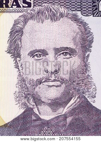 Marco Aurelio Soto portrait from Honduran money