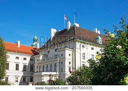 Presidents Office Austria historic building Leopoldine Wing of Hofburg Complex