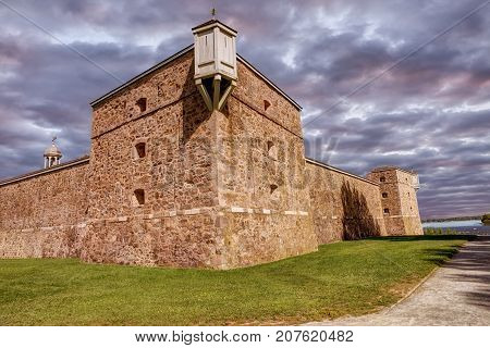 Fort Chambly a national historic site in Quebec Canada.